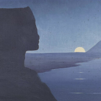 Alphonse Osbert, Paysage avec le sphinx (dettaglio), 1900. Cortesia del Musée de l'Orangerie