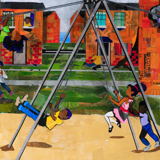 Melvin L. Nesbitt Jr., Swing set (detail), 2025. Courtesy of Hemphill Gallery