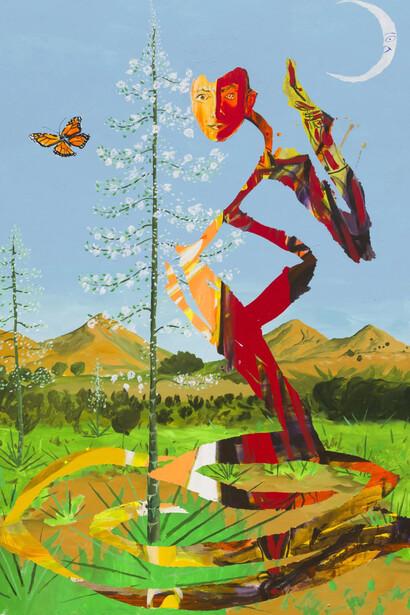 Esteban Cabeza de Baca and Heidi Howard,
Howard in Carrizozo, 2024. Courtesy of David B. Smith Gallery