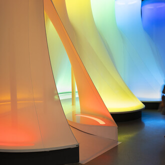 Aleksandra Kasuba, Shelters for the senses, exhibition view. Courtesy of Tate St Ives