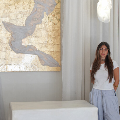 Dannielle Carbone passionately crafts her artworks, bringing them to life with vibrant creativity and profound depth