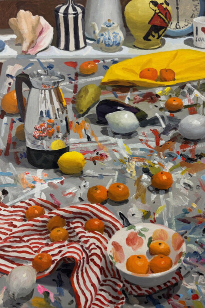 Terry Powers, Painted table, 2024. Courtesy of Dolby Chadwick Gallery