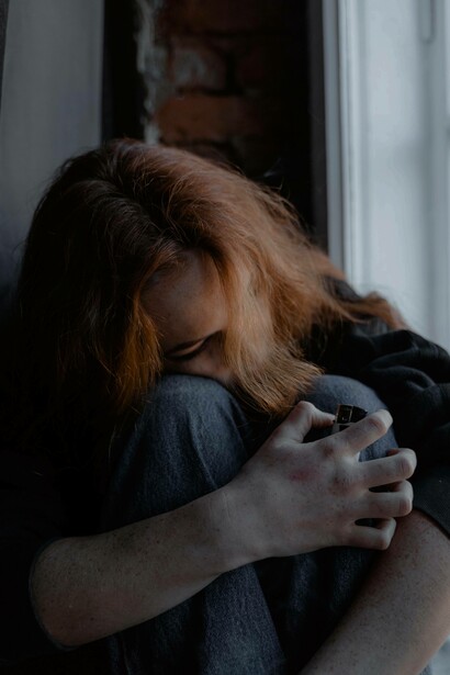 Woman experiencing depression