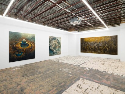 Kye Christensen-Knowles, Herein, exhibition view. Courtesy of Lomex Gallery
