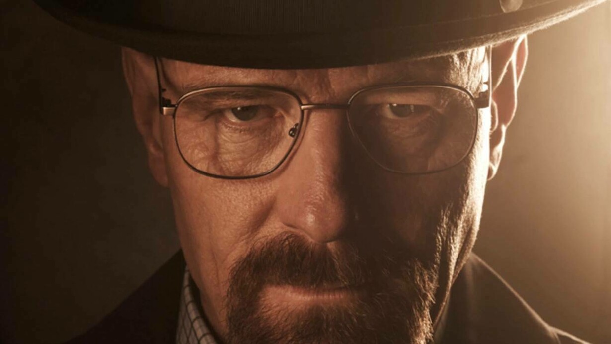 Walter White as Heisenberg in the popular and acclaimed show "Breaking Bad"