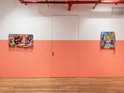 Sam Dienst, Cartoon logic, exhibition view. Courtesy of JLG Projects