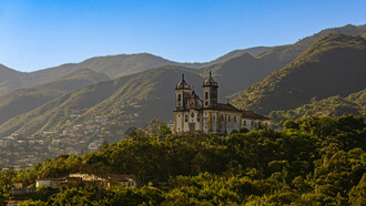Igreja São Francisco de Paula em Ouro Preto, Minas Gerais, Brasil construída entre 1804 e 1898