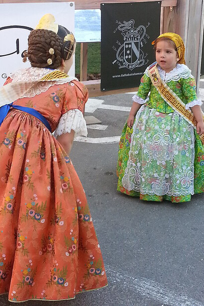 During festivals in Valencia, Spain, vibrant traditional costumes reflect the region's rich cultural heritage and add a colorful touch to the celebrations