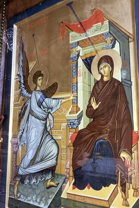 Annunciation, in the Orthodox church in Batumi, Georgia