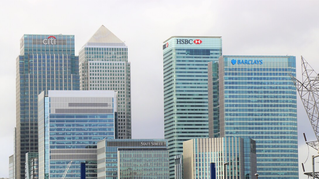 The building of banks such as HSBC and Barclays