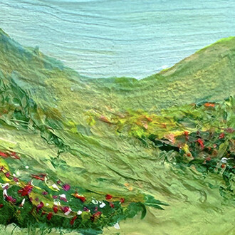 Barry Hazard, Backside meadow (detail), 2026. Courtesy of Hashimoto Contemporary