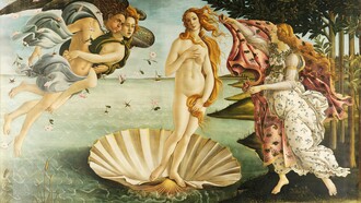 Sandro Botticelli (1445-1510) «El nacimiento de Venus» (1484-1486). Témpera sobre lienzo. Galería Uffizi, Florencia, Italia