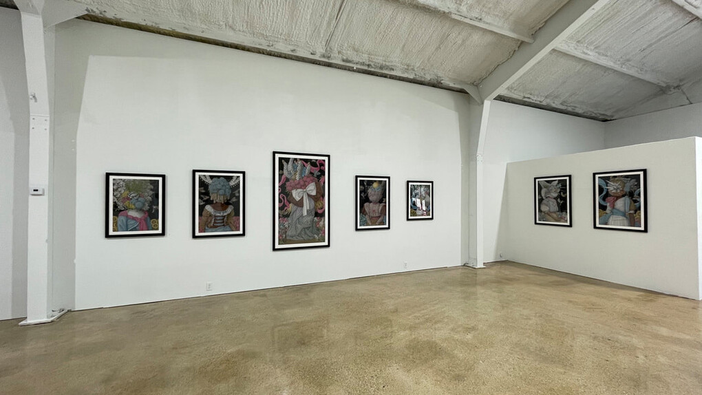 Win Wallace, Before the darkness settles, exhibition view. Courtesy of Ro2 Art Gallery