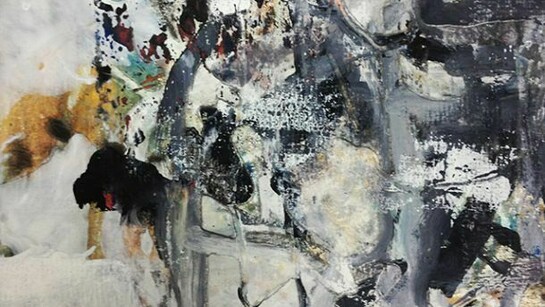 Yulia Kovanova, The music of the Earth, mixed media, 15 x 15 cm