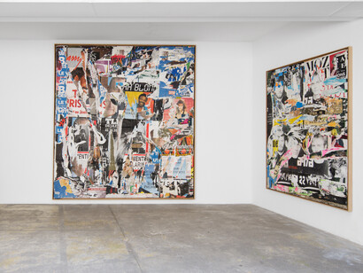 Various artists, Jacques Villeglé, Star, exhibition view. Courtesy of Georges-Philippe and Nathalie Vallois Gallery