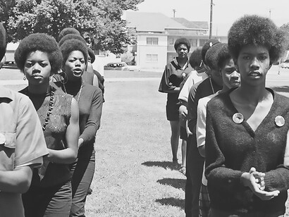 Women in the Black Panther Party, demonstration, USA