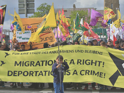 In 2016, Hamburg, Germany saw 2,000 people gather in a demonstration against inhumane refugee deportations, advocating for welcoming cities, social rights, and humanity