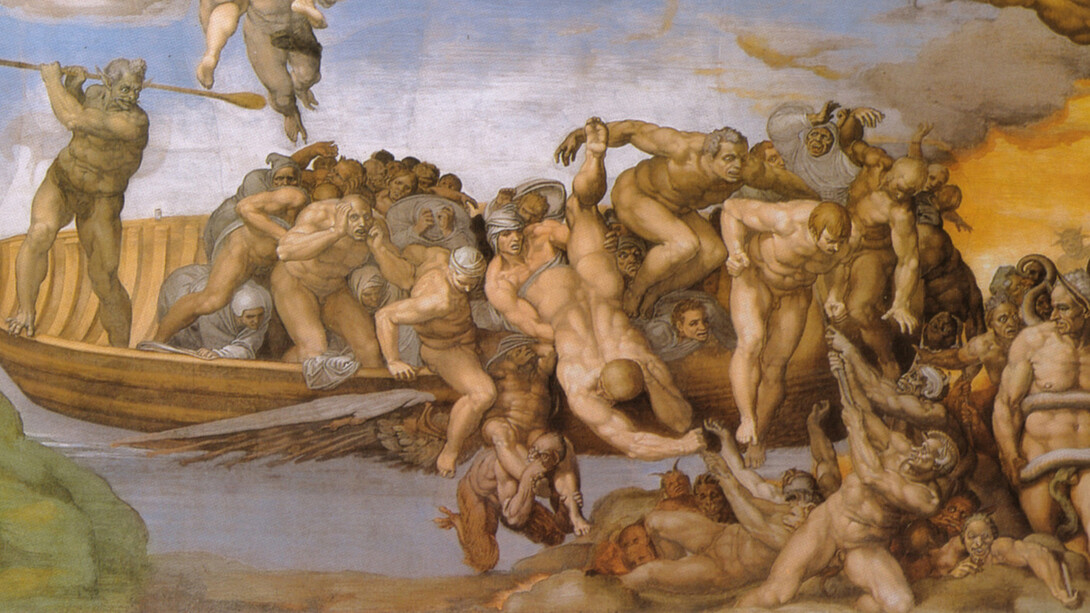 Michelangelo, Giudizio Universale, dettaglio, Cappella Sistina, Roma