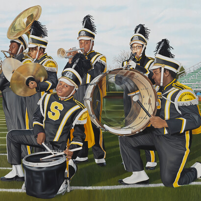 Tyler Ballon, Sound of victory, 2025. Courtesy of Jeffrey Deitch Gallery