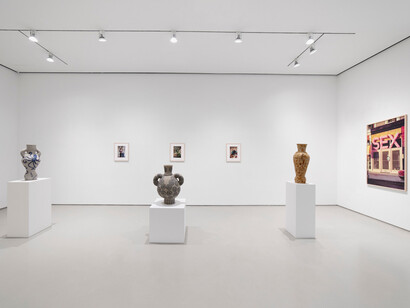 Peter Schlesinger, New sculptures and photographic memories, exhibition view. Courtesy of Sperone Westwater