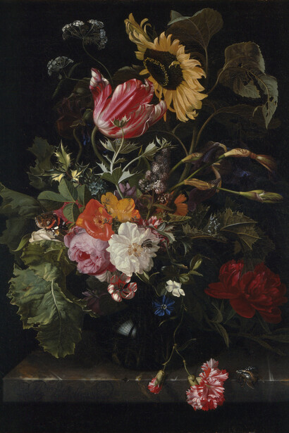 Maria van Oosterwyck, Bouquet of flowers in a
vase, about 1670s. Courtesy of Denver Art Museum