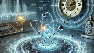 Orologio atomico, immagine creata con IA