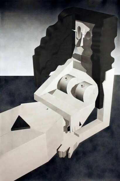 Avery K. Singer bets for black and white in his creations