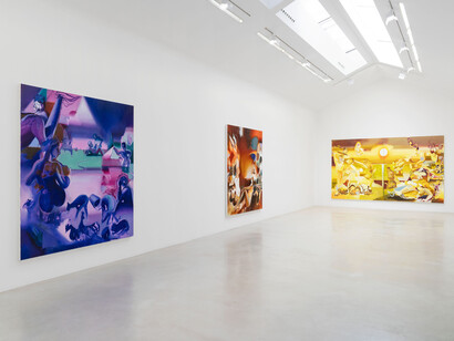 Katherina Olschbaur, Sweet expulsion, exhibition view. Courtesy of Perrotin Gallery