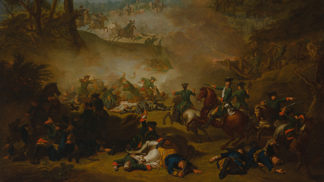 Peter I and his era, exhibition painting. Courtesy of the State Hermitage Museum
