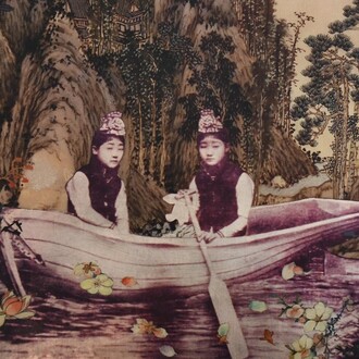 Hung Liu, Double exposure (detail), 2015. © Hung Liu; Courtesy of the estate of the artist and Ryan Lee Gallery