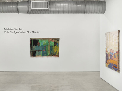 Malaika Temba, This bridge called our backs, exhibition view. Courtesy Mindy Solomon Gallery