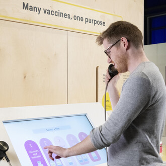 Injecting hope. The race for a COVID-19 vaccine, exhibition view. Courtesy of National Museum of Scotland