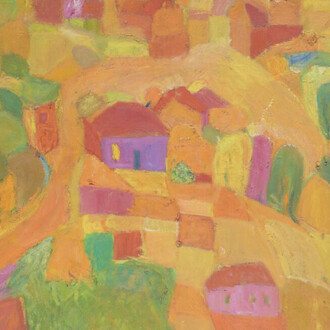 Kostadinka Tsvetkova, Rhodope landscape (detail), 1960s–1970s. Courtesy of the National Gallery