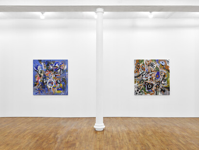 Nizhonniya Austin, The year of the vampire, exhibition view. Courtesy of Tara Downs Gallery