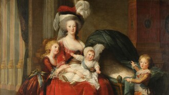 Élisabeth Louise Vigée Le Brun, "Marie-Antoinette de Lorraine-Habsbourg, reine de France et ses enfants (Maria Antonietta di Lorena-Habsbourg, regina di Francia, e i suoi figli)", 1787, olio su tela, Versailles, Francia