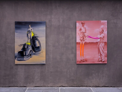 Paco Pomet, Brand new pristine turmoils, exhibition view. Courtesy of König Gallery