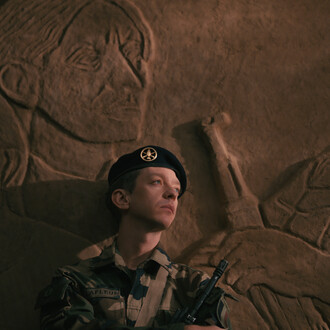Ali Cherri, still from The sentinel (detail), 2026. Courtesy the artist and
Almine Rech Gallery