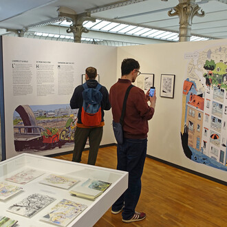 The nature of Wauter Mannaert, exhibition view. Courtesy of Comic Art Museum