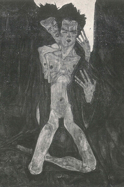 Egon Schiele, The self-seers. Courtesy of Albertina Museum