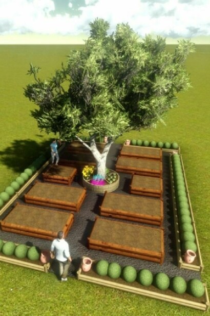 A teaching garden inspired by the Orto Patavino (Padua's Garden)