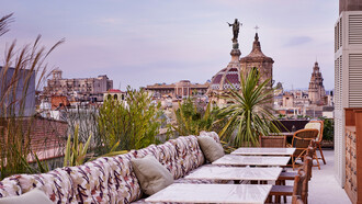 Soho House Barcelona Spain, outdoor terrace