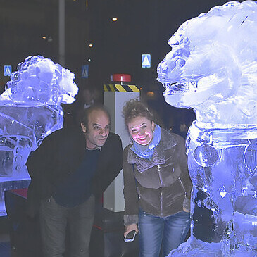 Ice Sculptures by Ai Weiwei during Stockholm International Film Festival 2014
