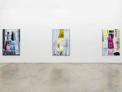 Nikki Maloof, Around the clock, exhibition view. Courtesy of Galerie Perrotin