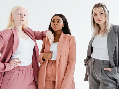 Standing strong against societal pressures, these women embody resilience and unity, challenging the constraints of gender norms and expectations