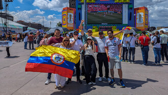 Aficionados ecuatorianos en México para la Copa Mundial de la FIFA 2026