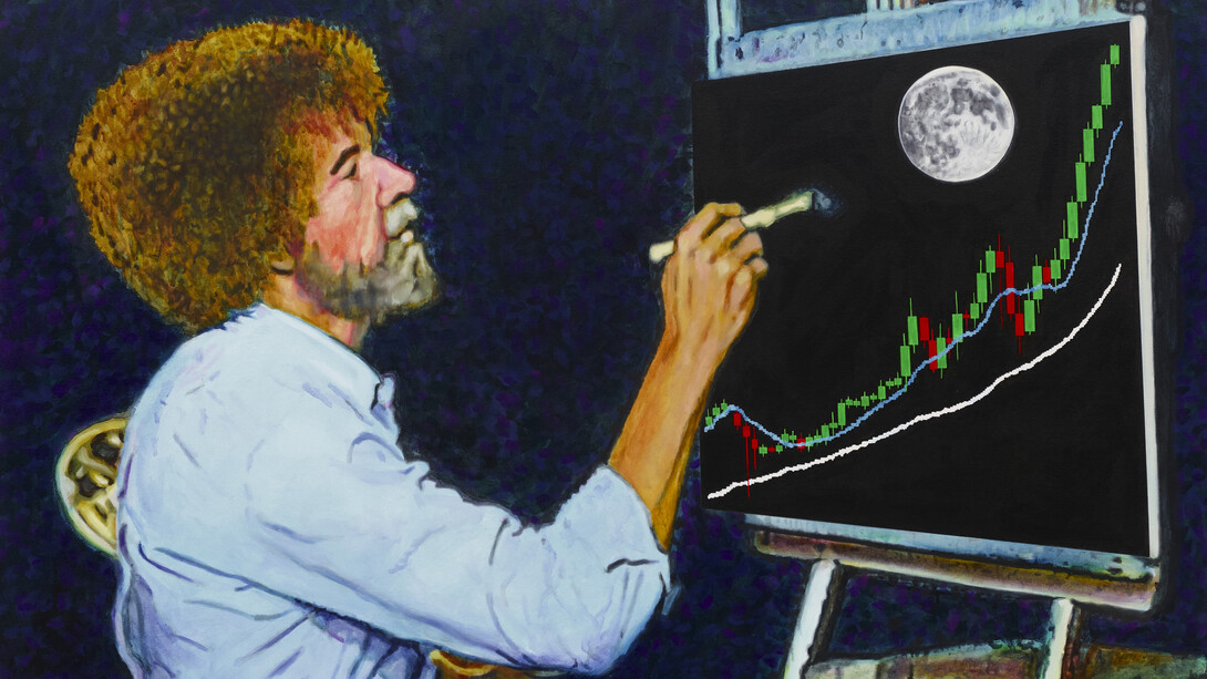 Christine Tien Wang, Bob Ross, 2024. Courtesy of the artist and The Hole, 2024