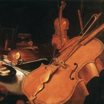 Claesz Pieter, Still life with musical instruments