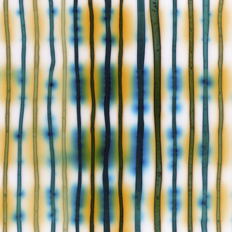 Jaq Chartier, Lines with turquoise and gold (detail), 2026. Courtesy of Dolby Chadwick Gallery