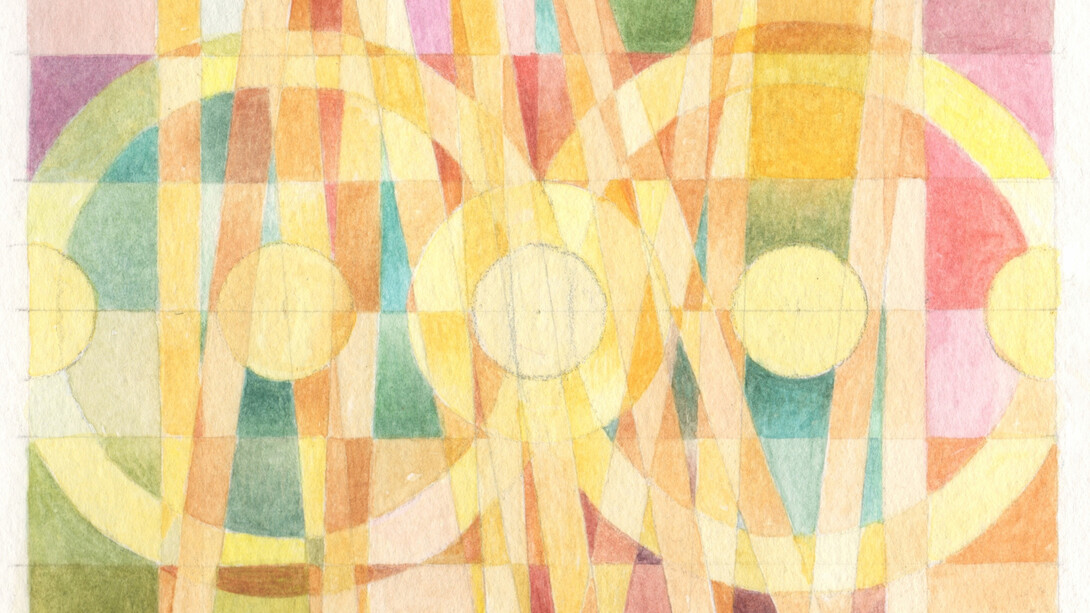 Transition #2, watercolour,12 x 8cm, Mark Weighton, 2020