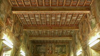 Italia, Frascati, Villa Sora, veduta parziale del Salone delle Muse, ph. Angelo Larocca